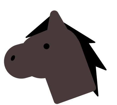 Black horse